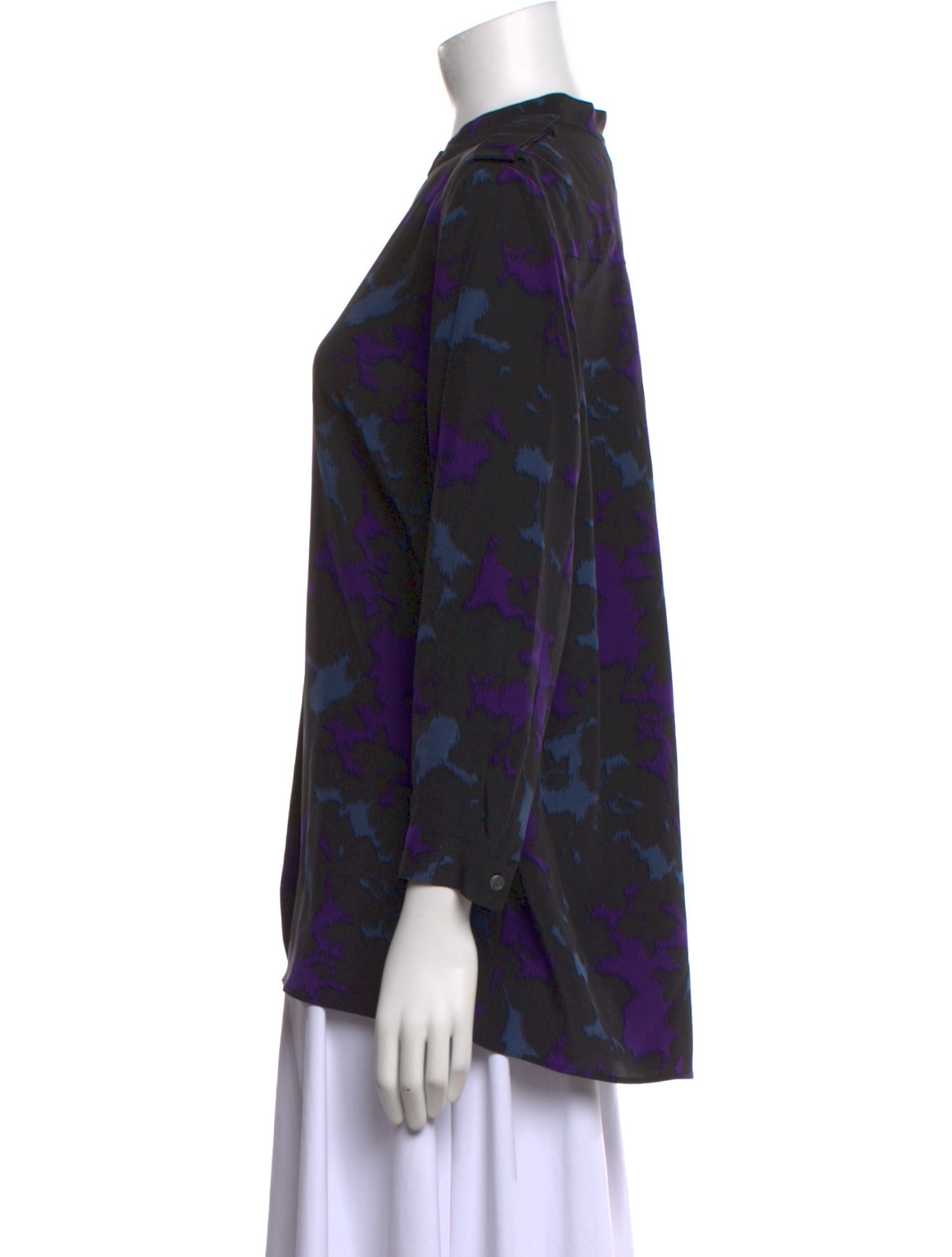 Burberry Silk Floral Print Blouse